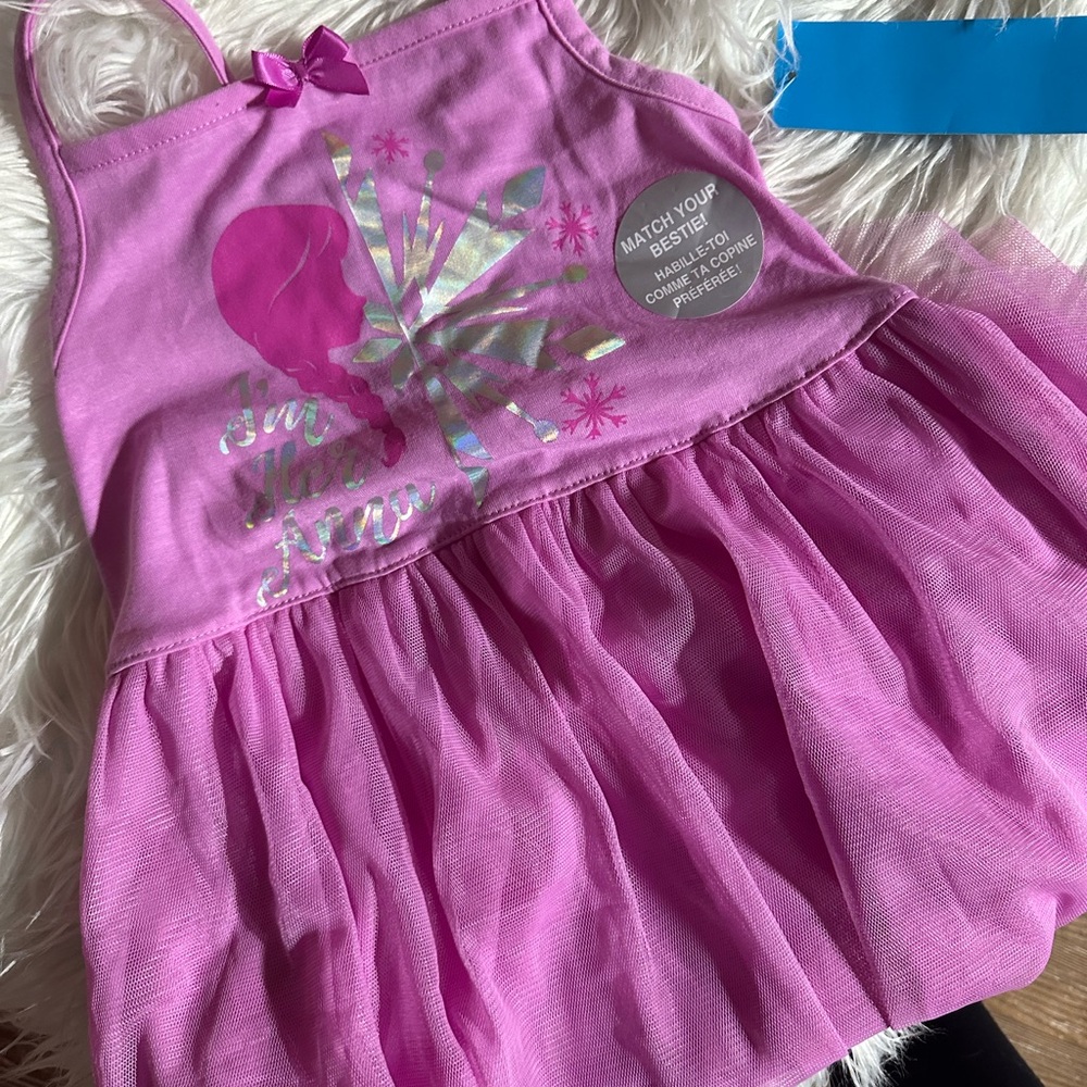 Pink Sleeveless Dress with Bow